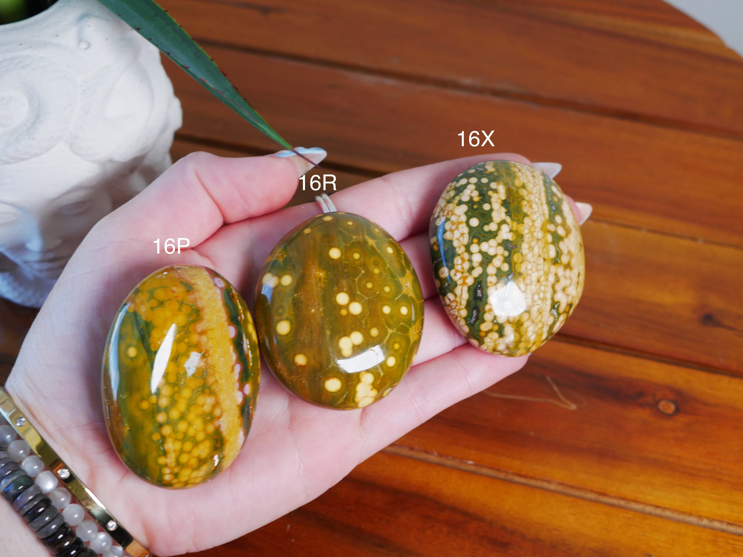 Kabamby Ocean Jasper Palm Stone [various]