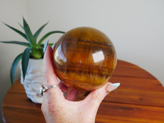 Yellow Fluorite Sphere #2