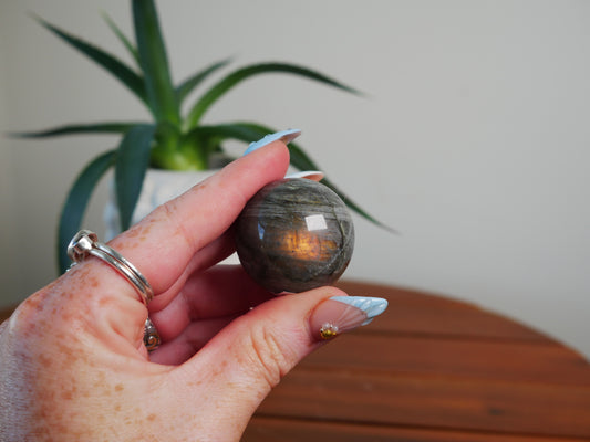 Labradorite Mini Sphere - 15B