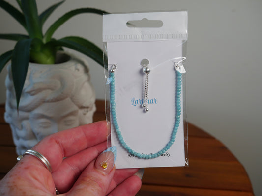 Larimar Bolo Bracelet