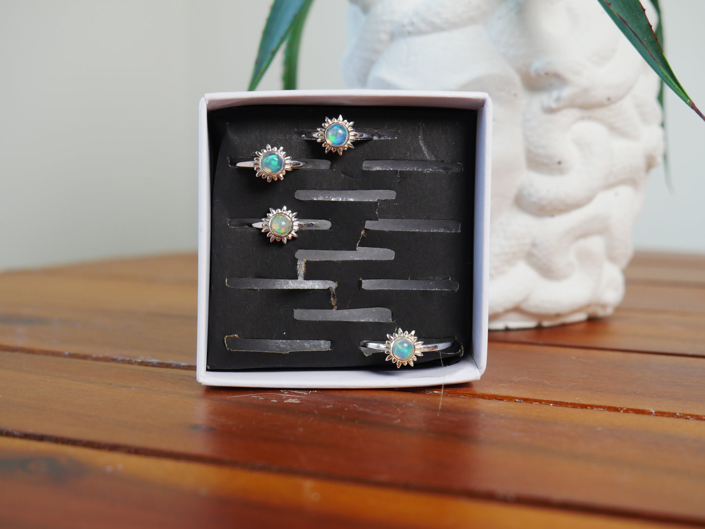Ethiopian Opal Sun Ring [sized]