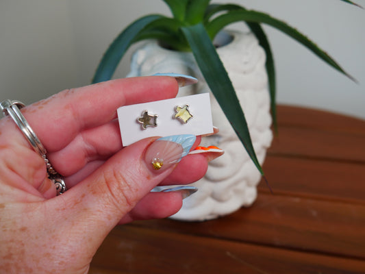 Labradorite Turtle Studs