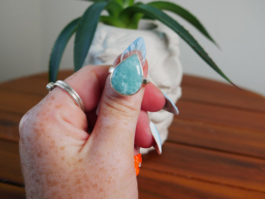 Larimar Ring #10
