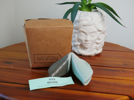 Ceramic Fortune Cookie - Natvform Ceramics x Go to Gaia