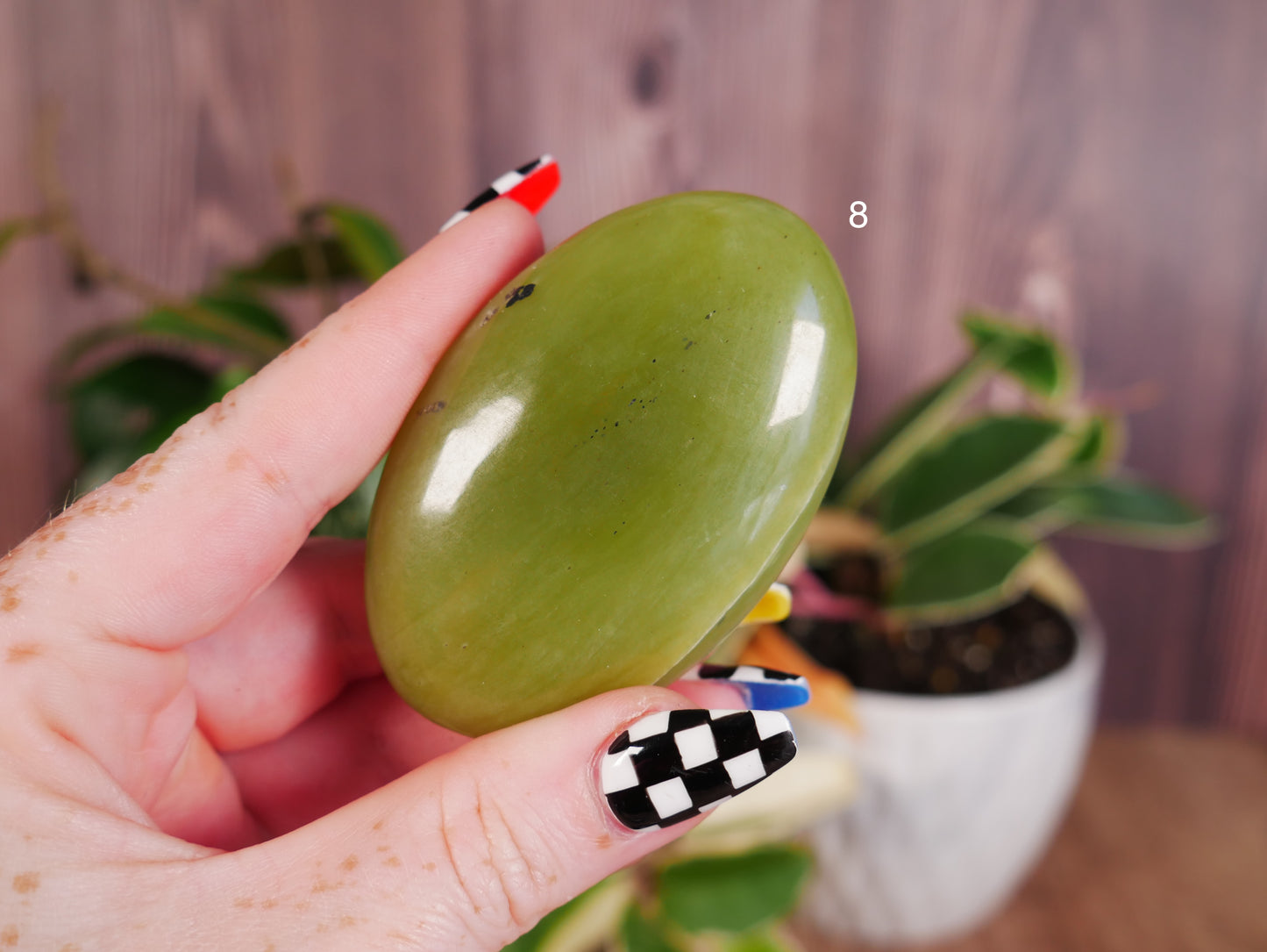 Glossy Serpentine Palm Stones [various]
