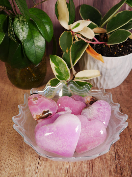 Pink Aragonite Heart [various]