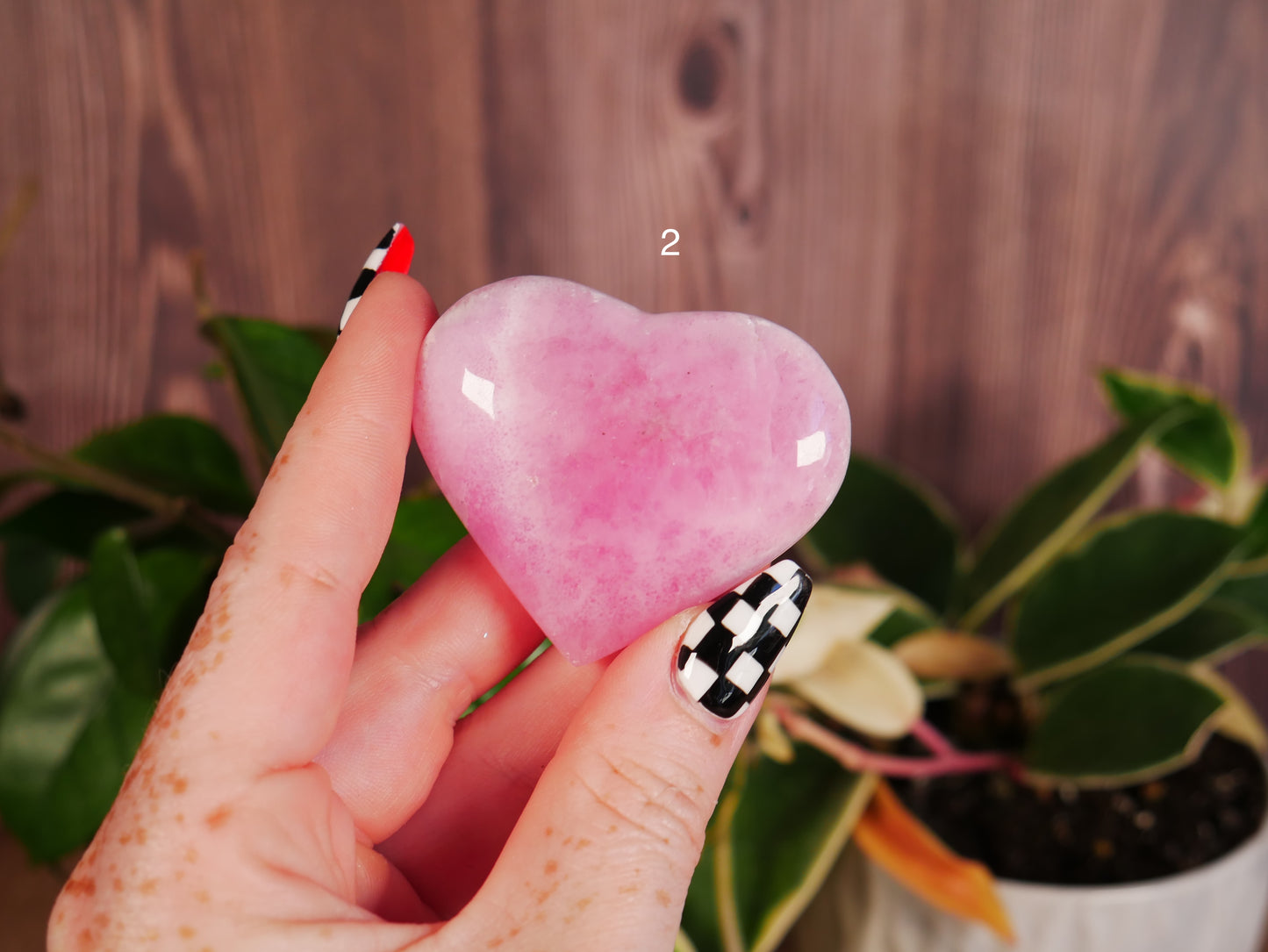 Pink Aragonite Heart [various]