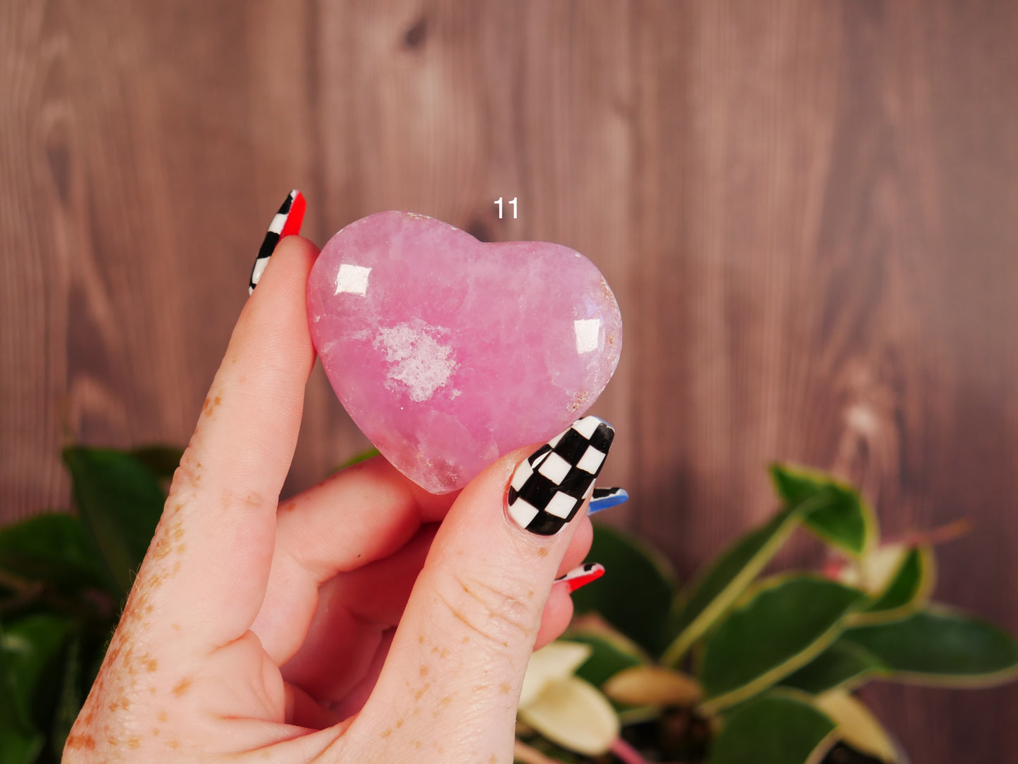 Pink Aragonite Heart [various]