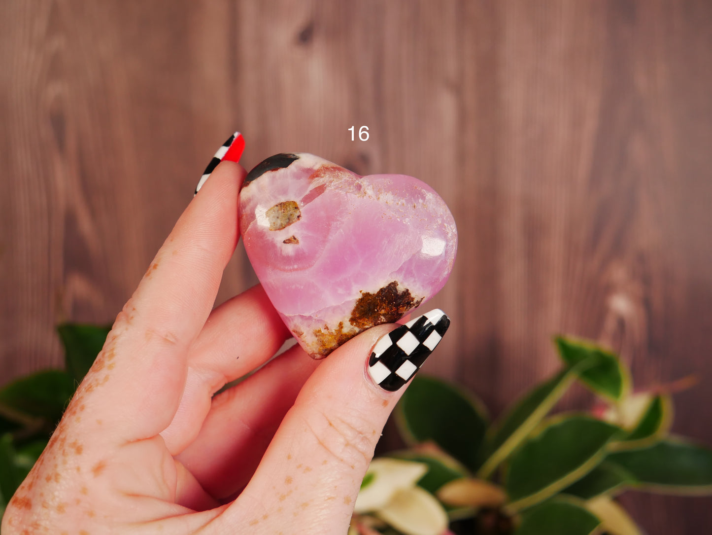 Pink Aragonite Heart [various]