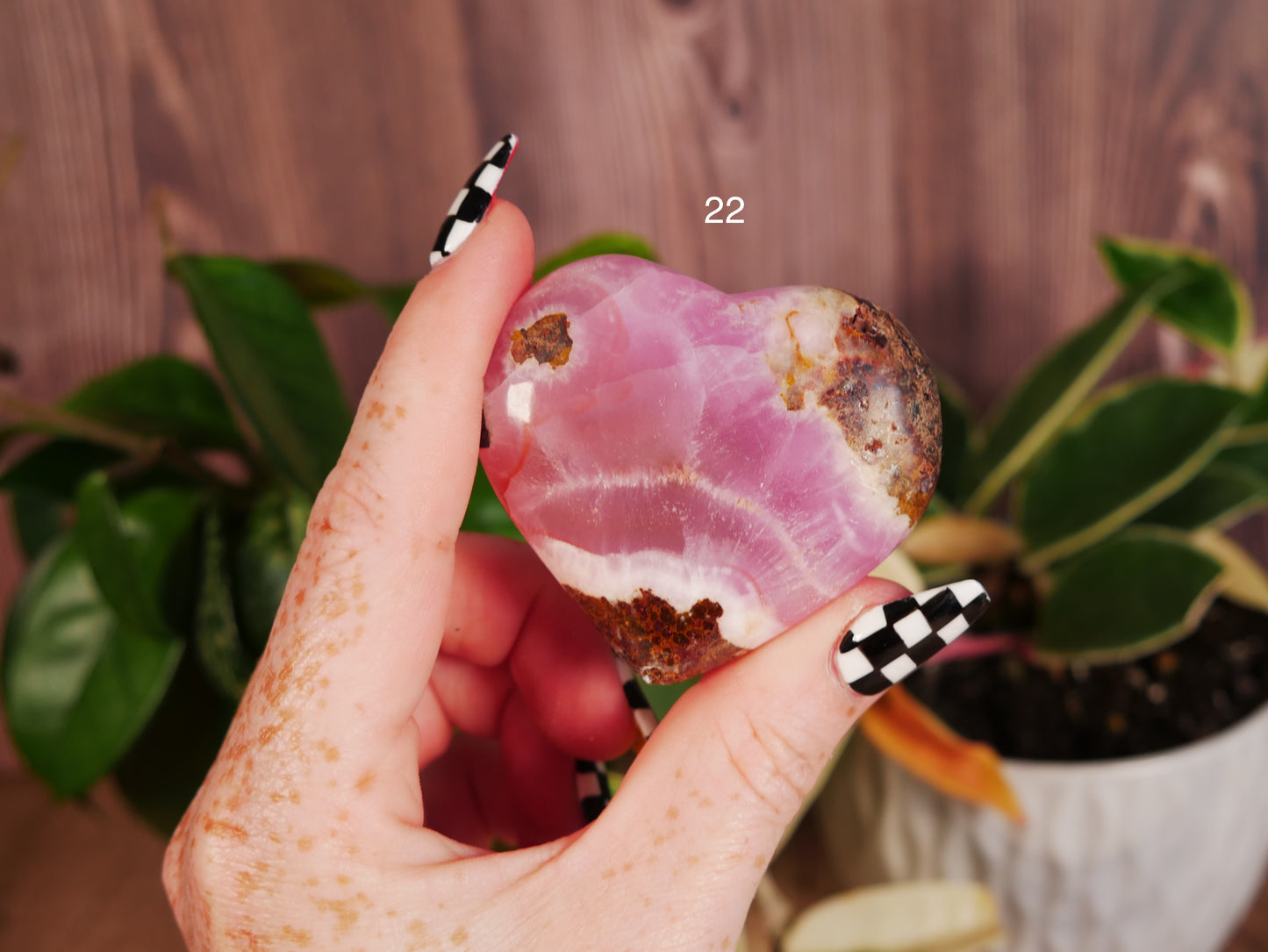 Pink Aragonite Heart [various]