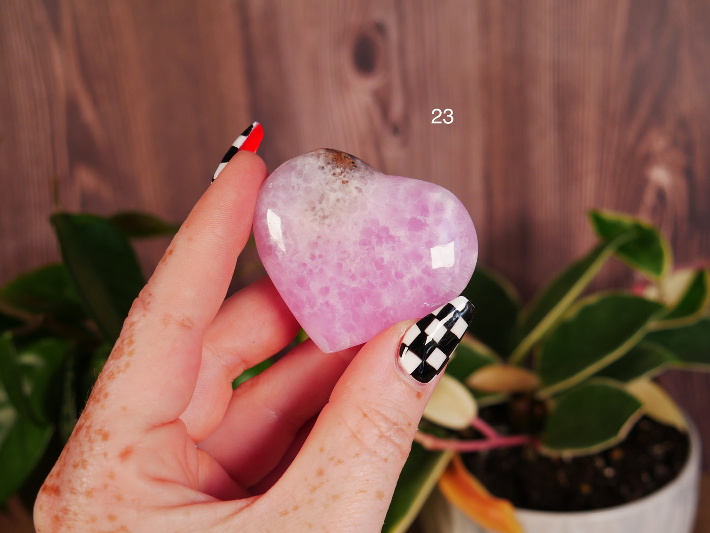 Pink Aragonite Heart [various]