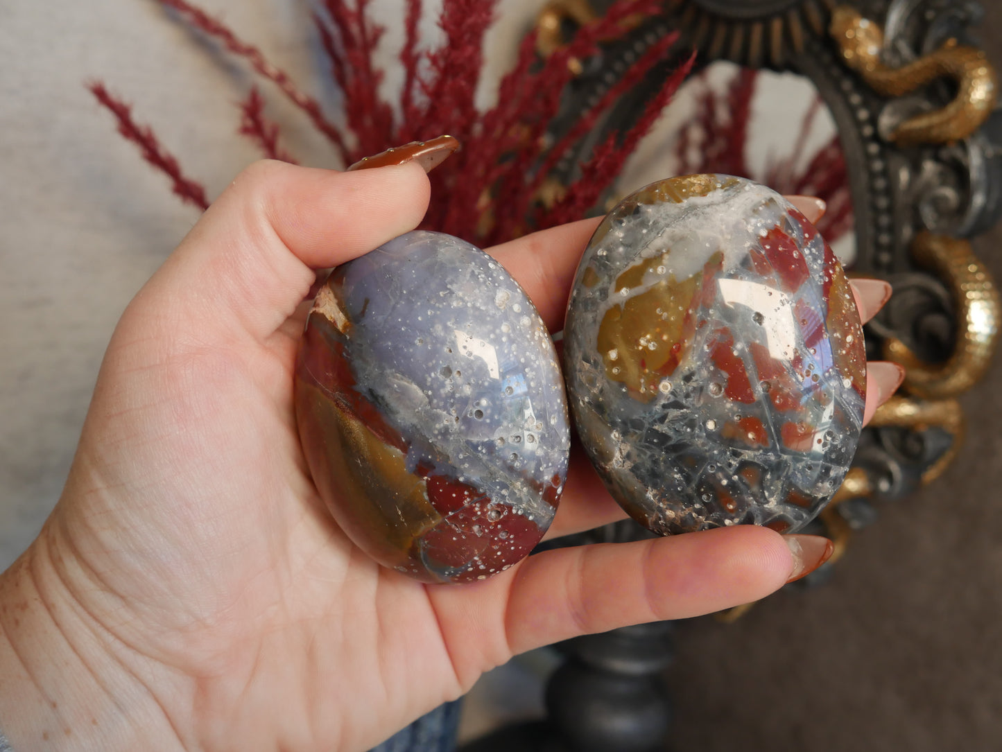 Indonesian Jasper Palm Stone [various]