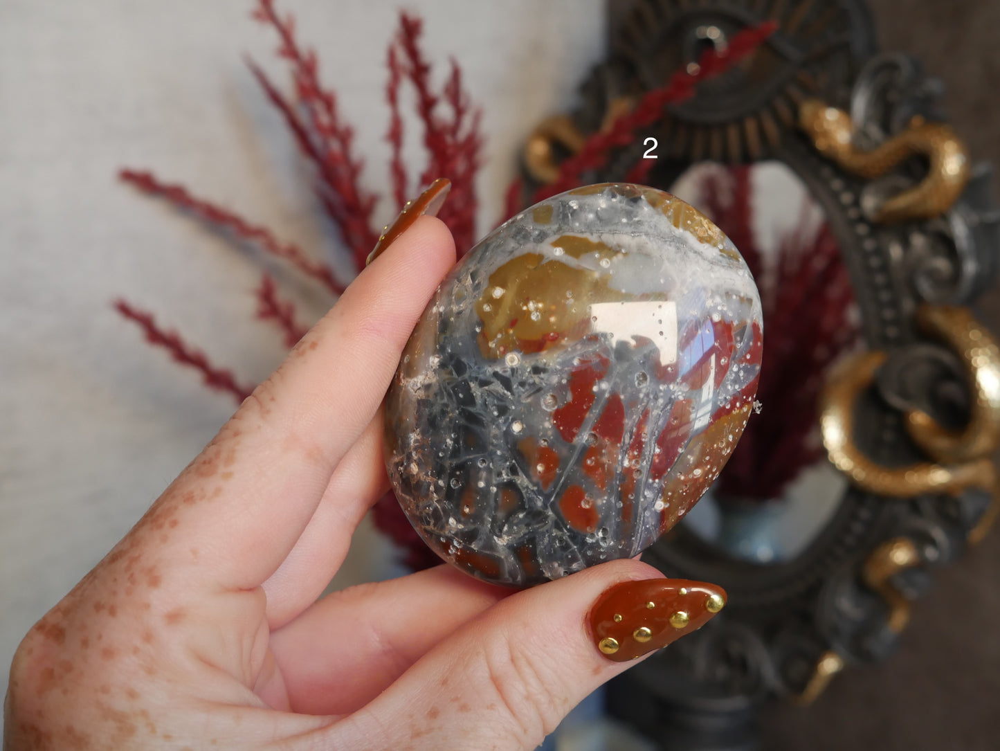 Indonesian Jasper Palm Stone [various]