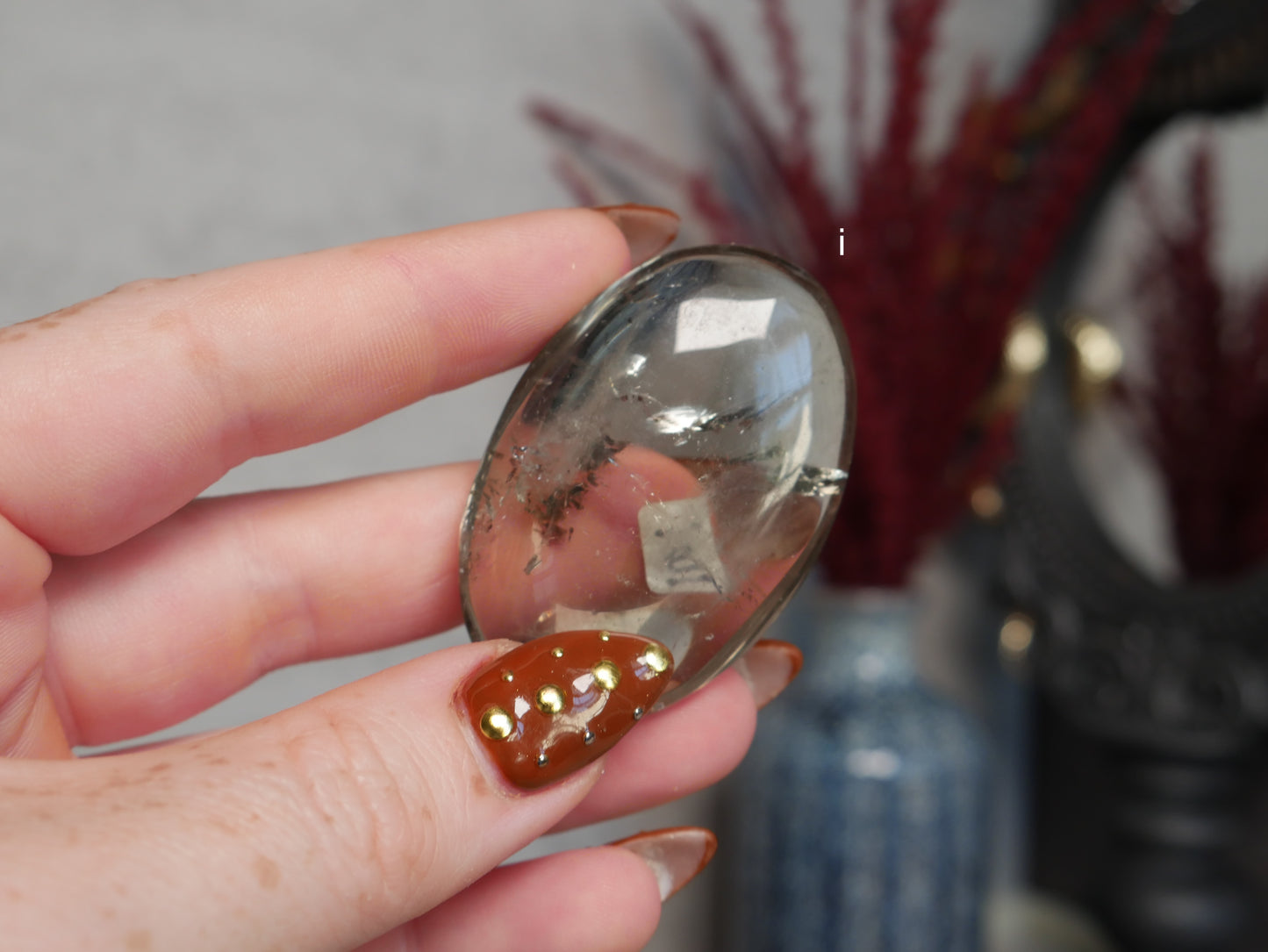 Prasiolite (Green Amethyst) Palm Stone [various]