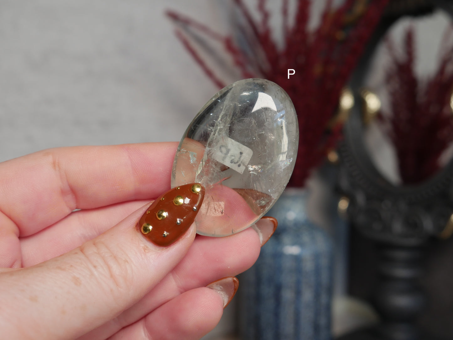 Prasiolite (Green Amethyst) Palm Stone [various]