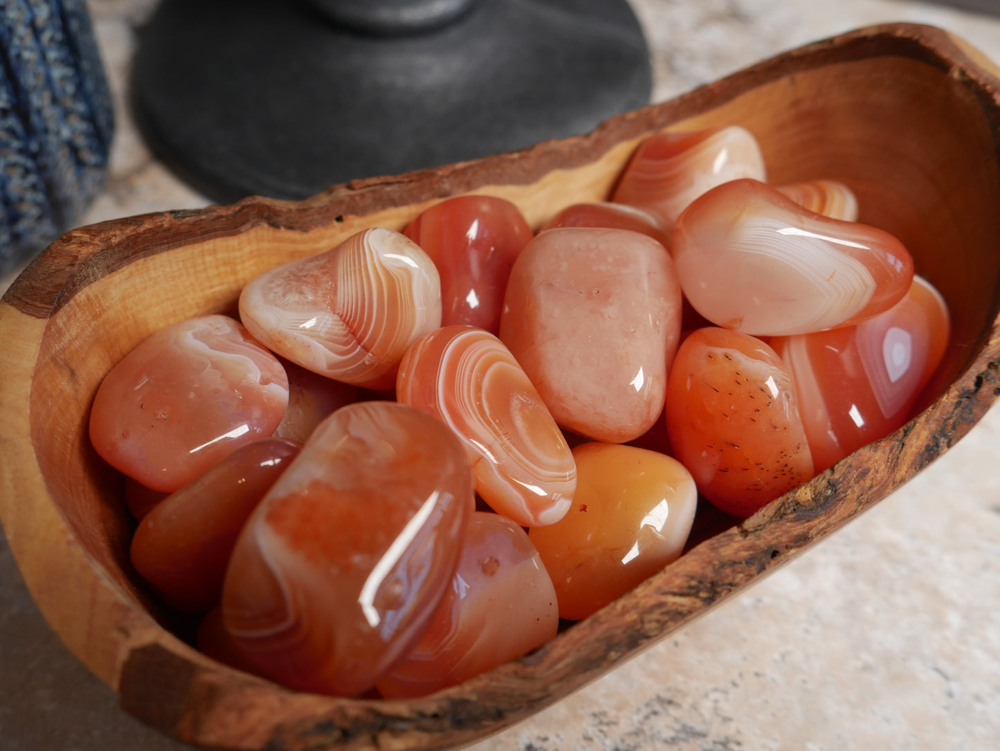 Banded Carnelian Tumble