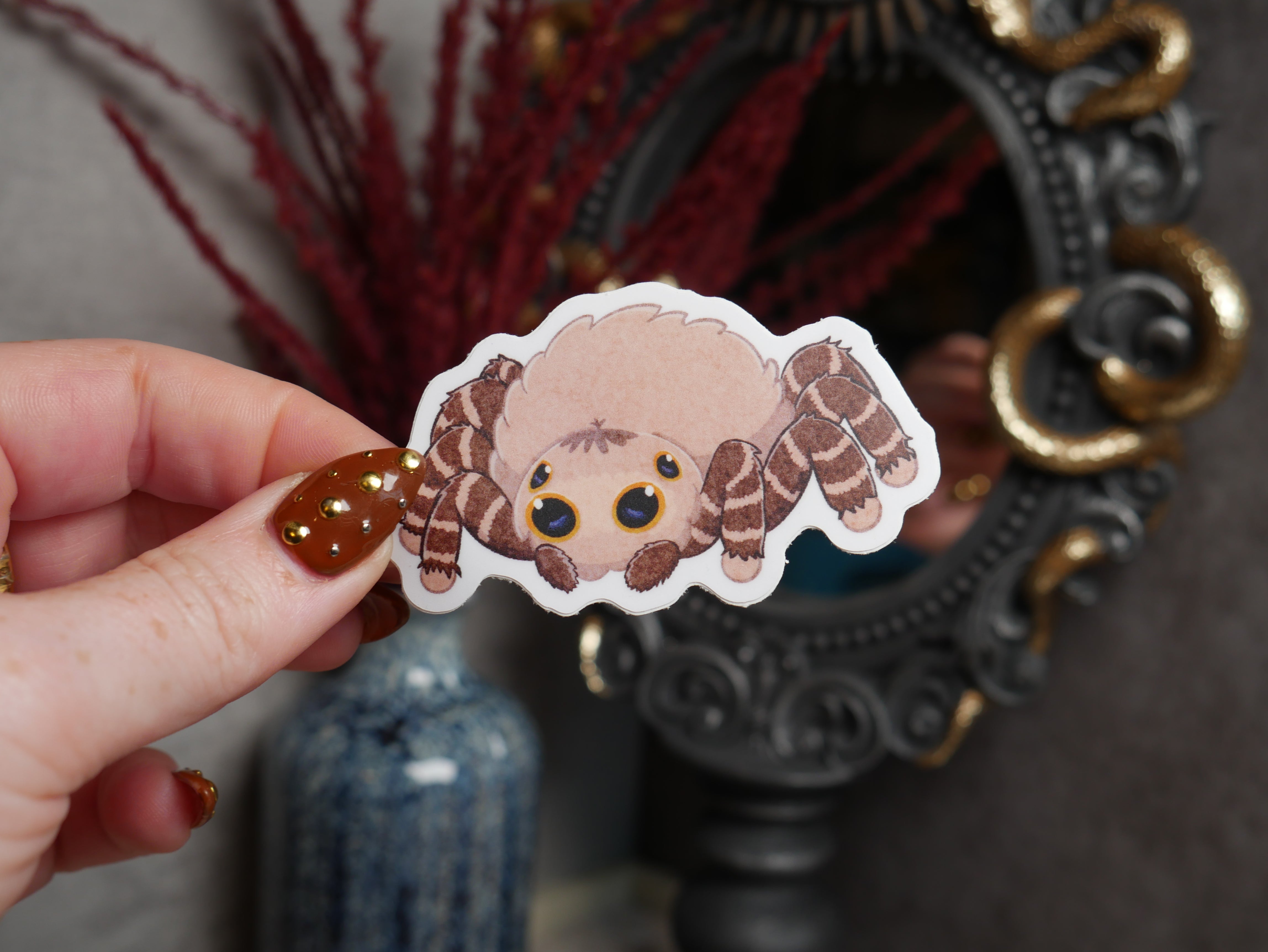 Jumping Spider Sticker – Go to Gaia Crystals