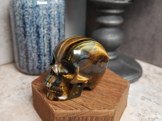 Tiger Eye Skull