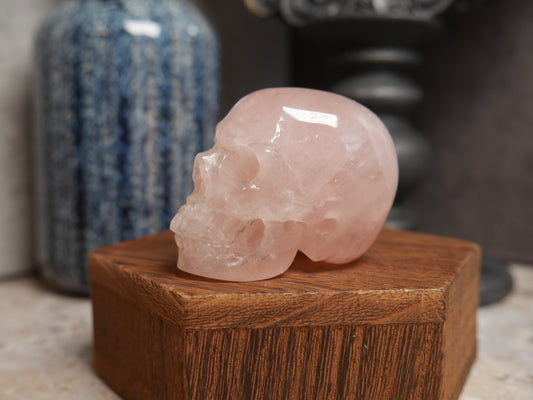Rose Quartz Skull