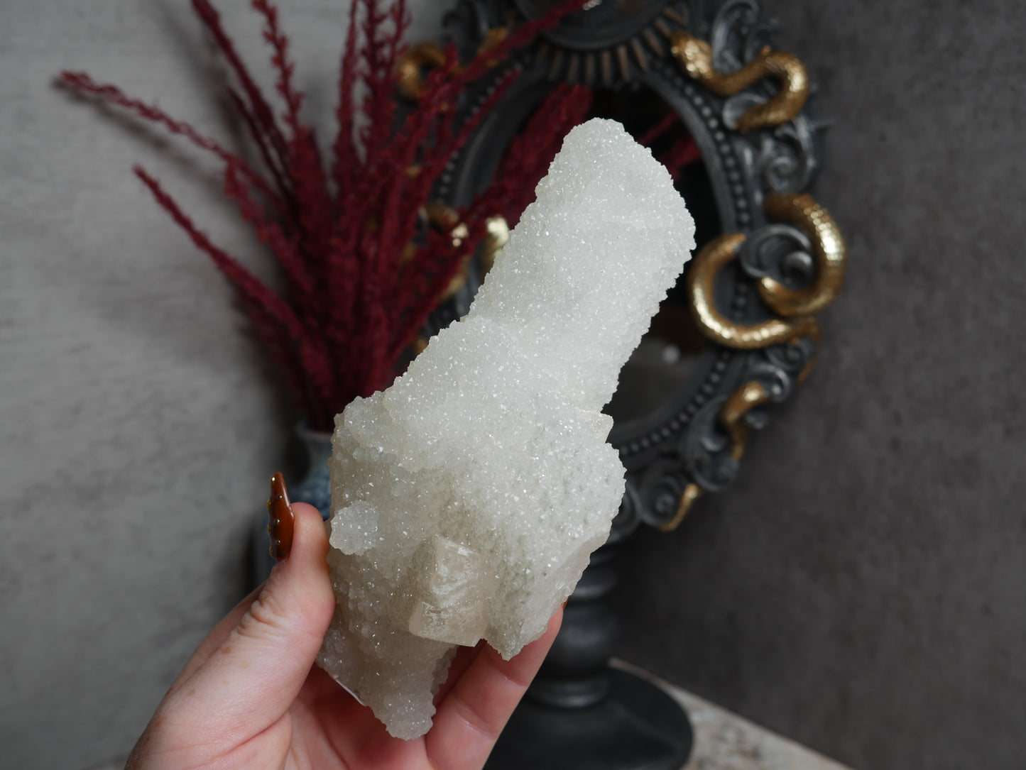 Apophyllite Coated Calcite #4