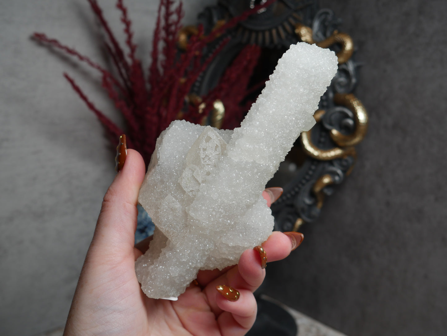 Apophyllite Coated Calcite #4