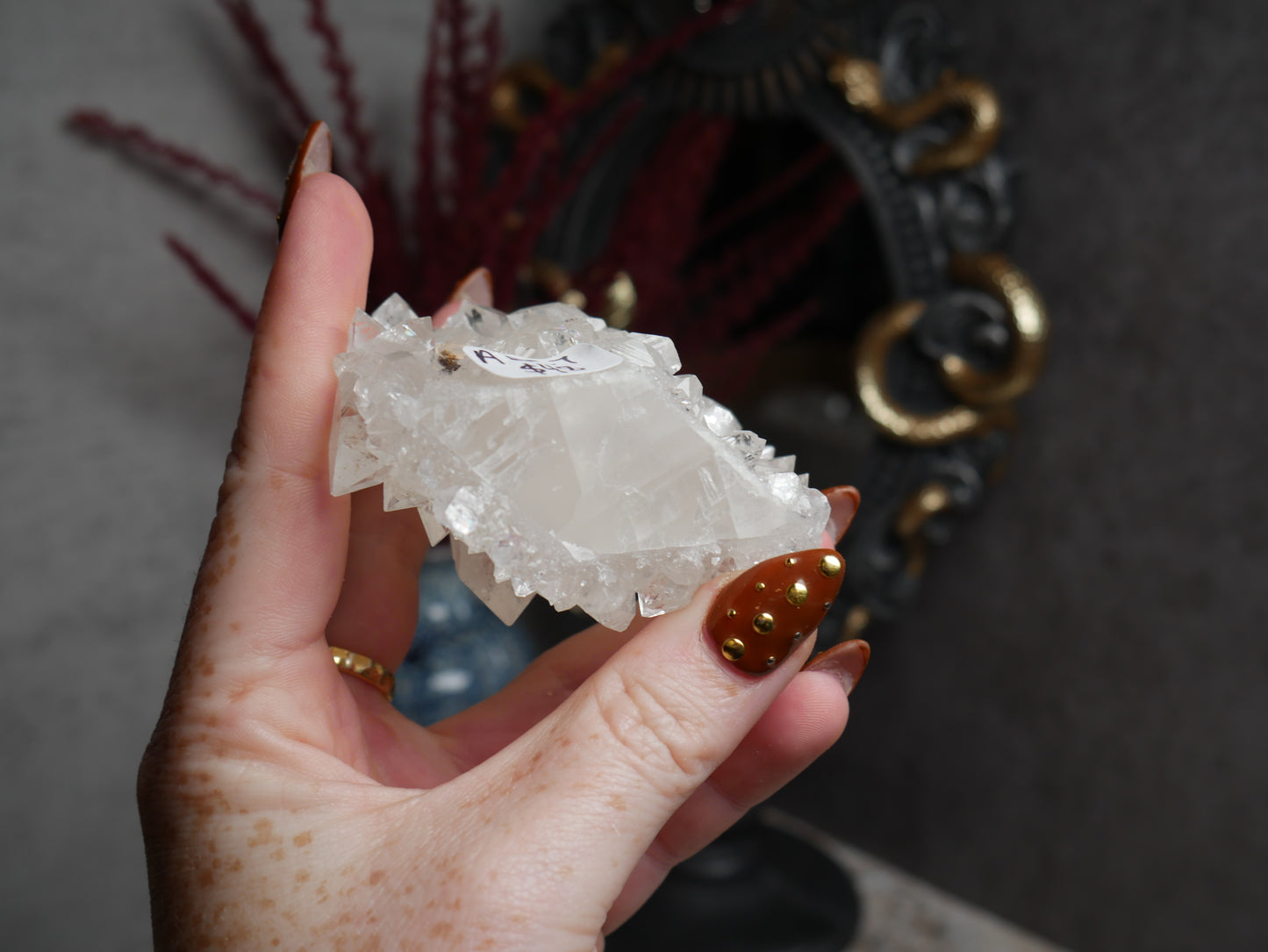 Apophyllite Coated Calcite #7