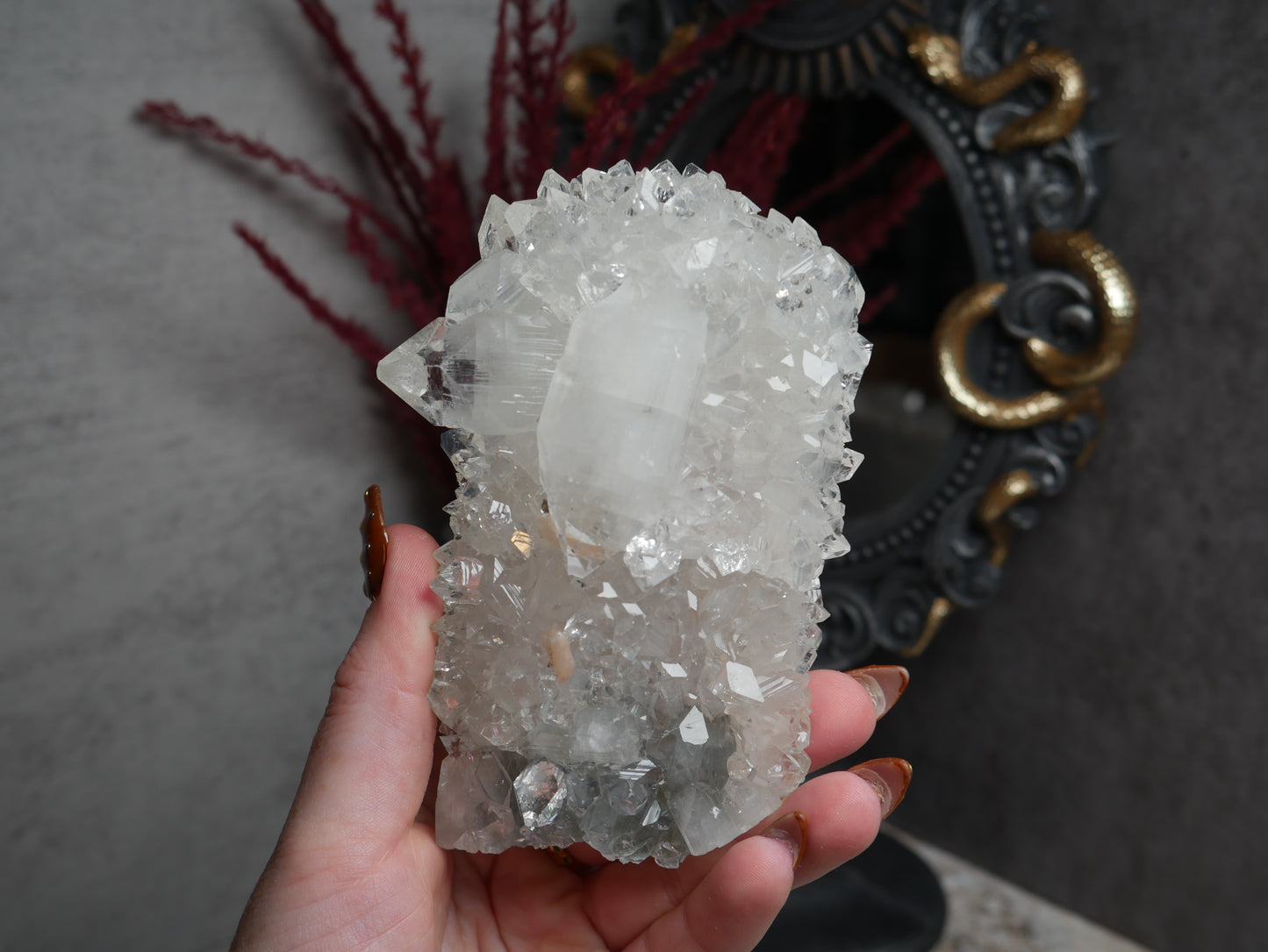 Apophyllite Coated Calcite #5