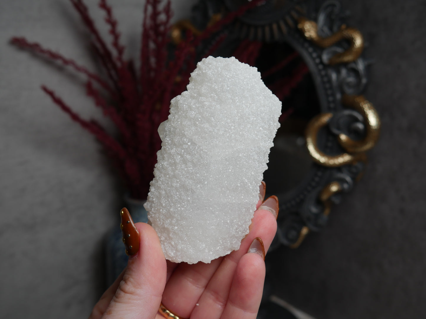 Apophyllite Coated Calcite #12