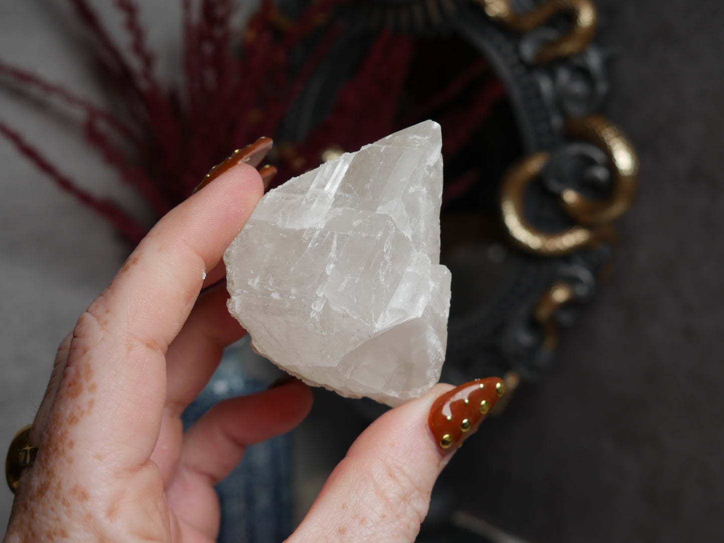 Apophyllite Coated Calcite #13