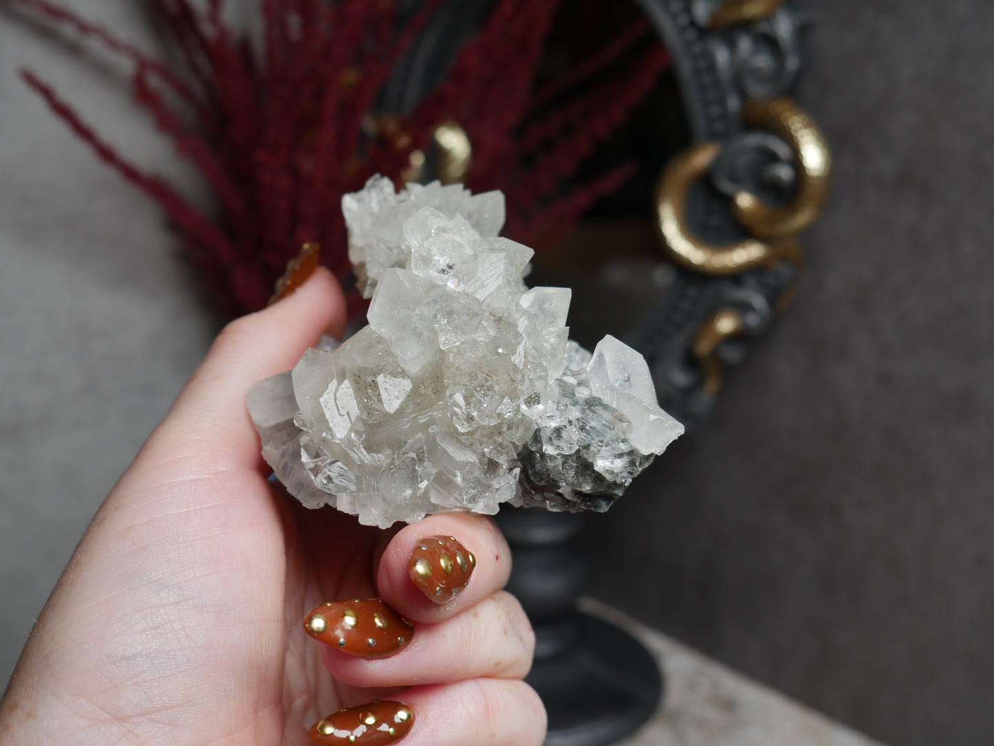 Apophyllite Coated Calcite #8