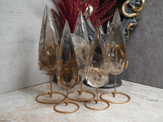 Smokey Quartz Teardrops [various]