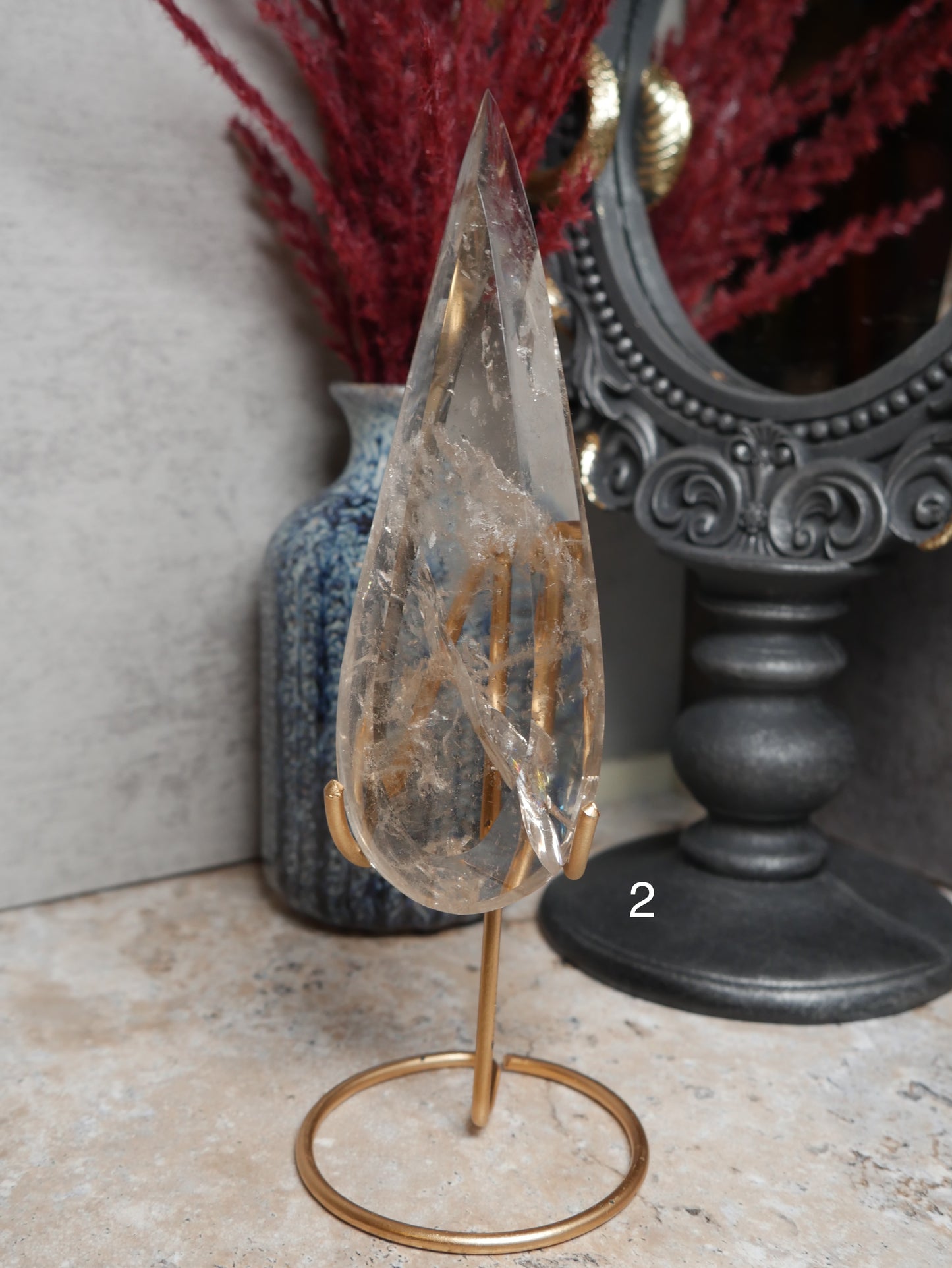 Smokey Quartz Teardrops [various]