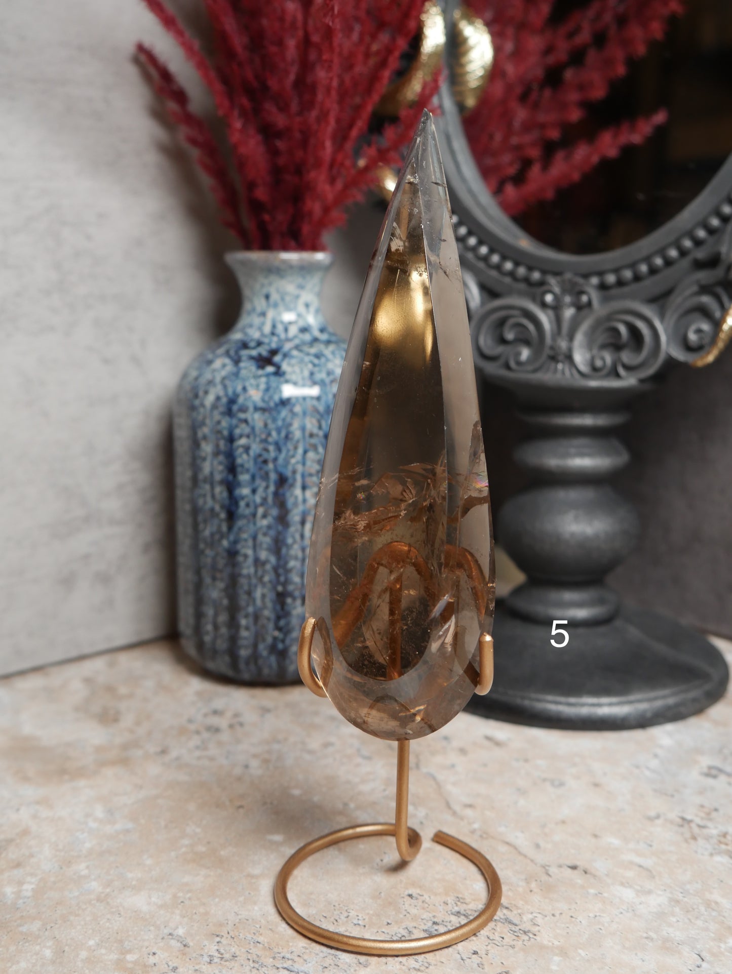 Smokey Quartz Teardrops [various]