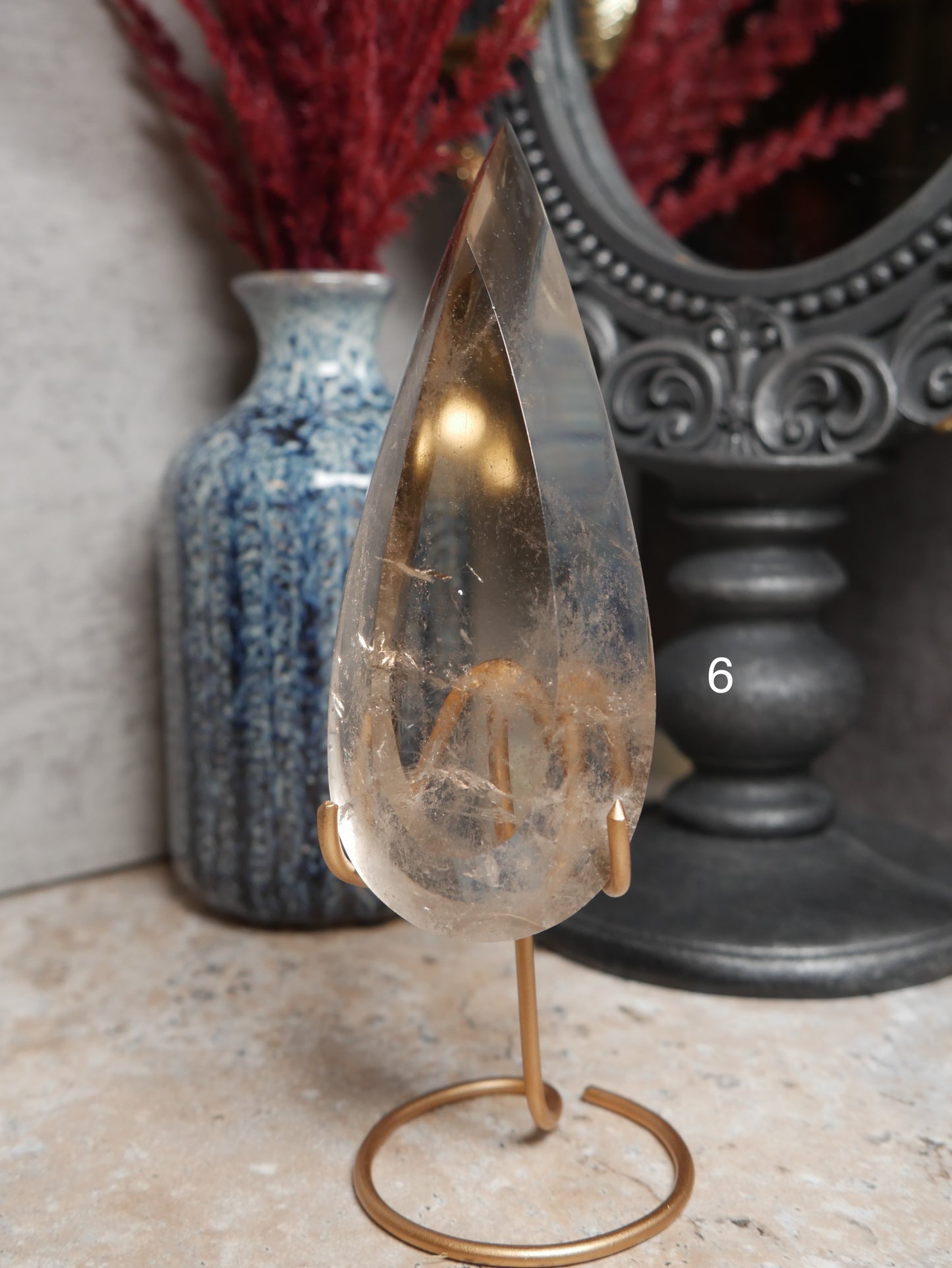 Smokey Quartz Teardrops [various]