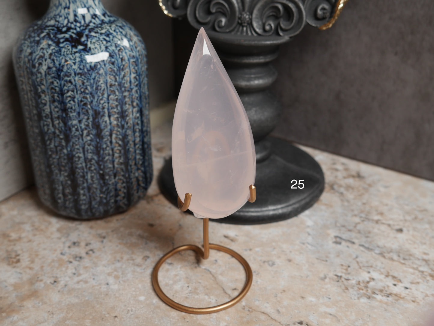 Girasol Rose Quartz Teardrops [various]