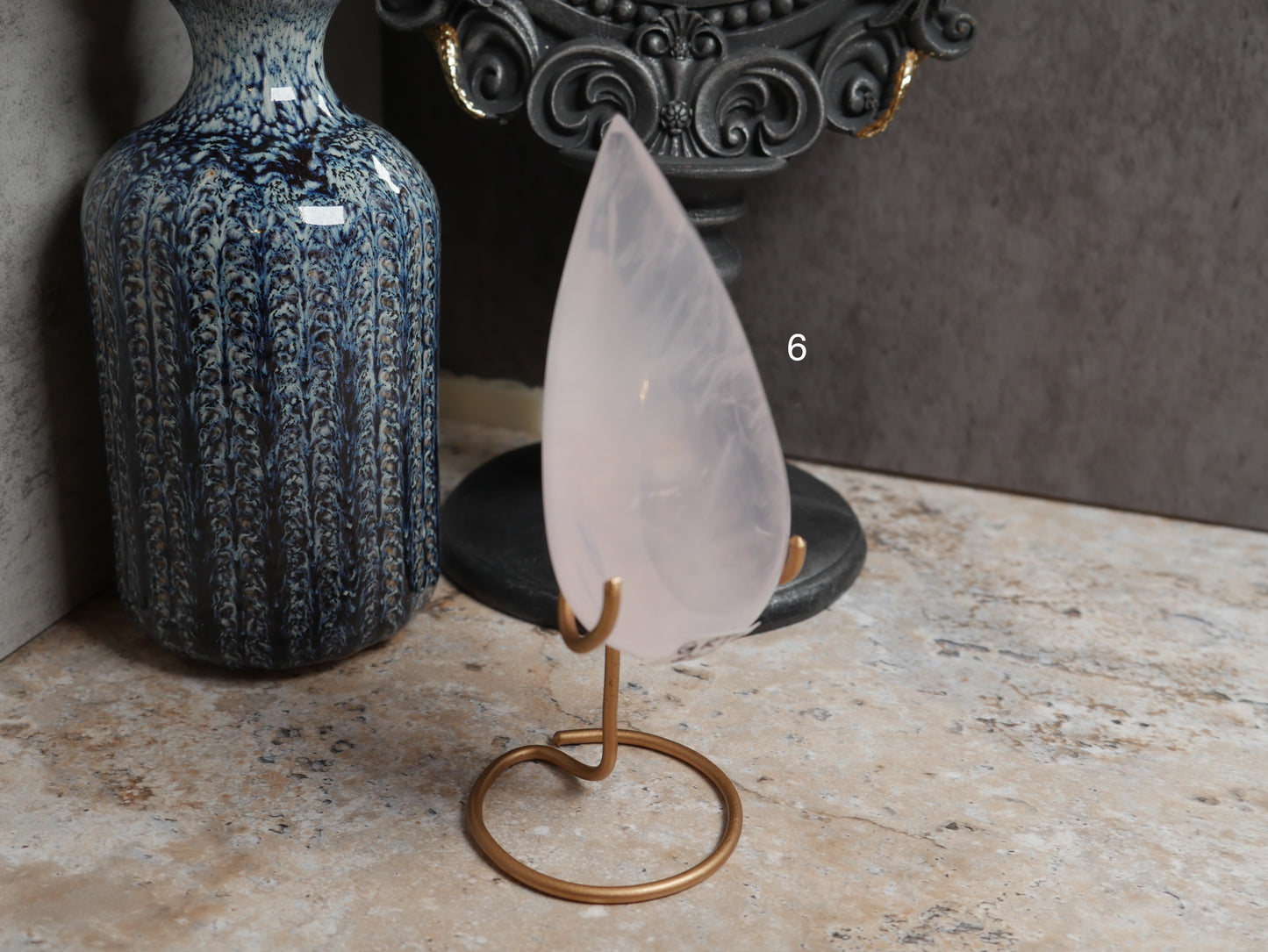 Girasol Rose Quartz Teardrops [various]
