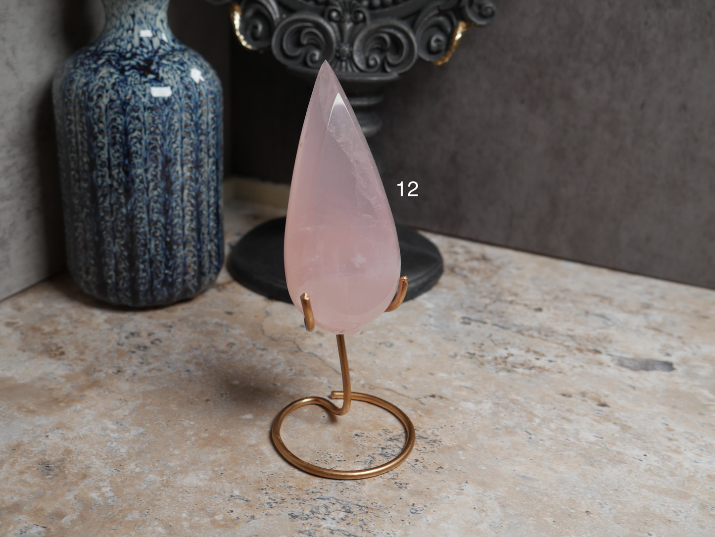 Girasol Rose Quartz Teardrops [various]