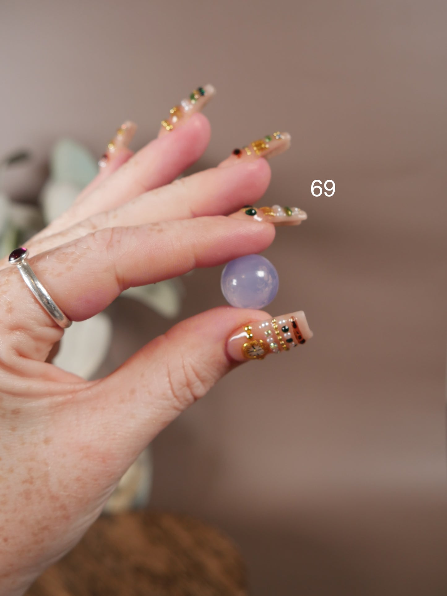 Lavender Moon Quartz Mini Spheres