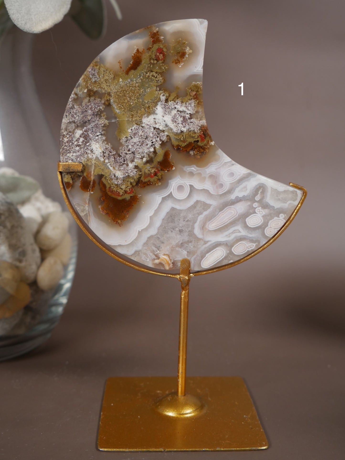 Scenic Moss Agate Moon