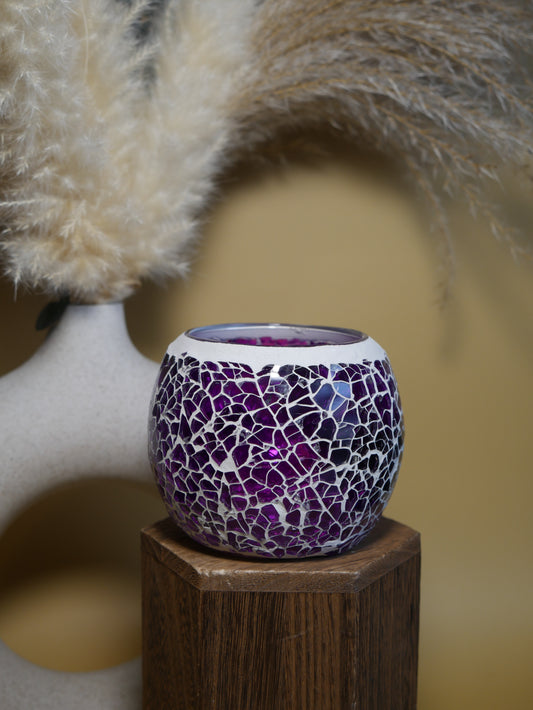 Choose Your Own Candle Scent - Purple Moroccan Vessel