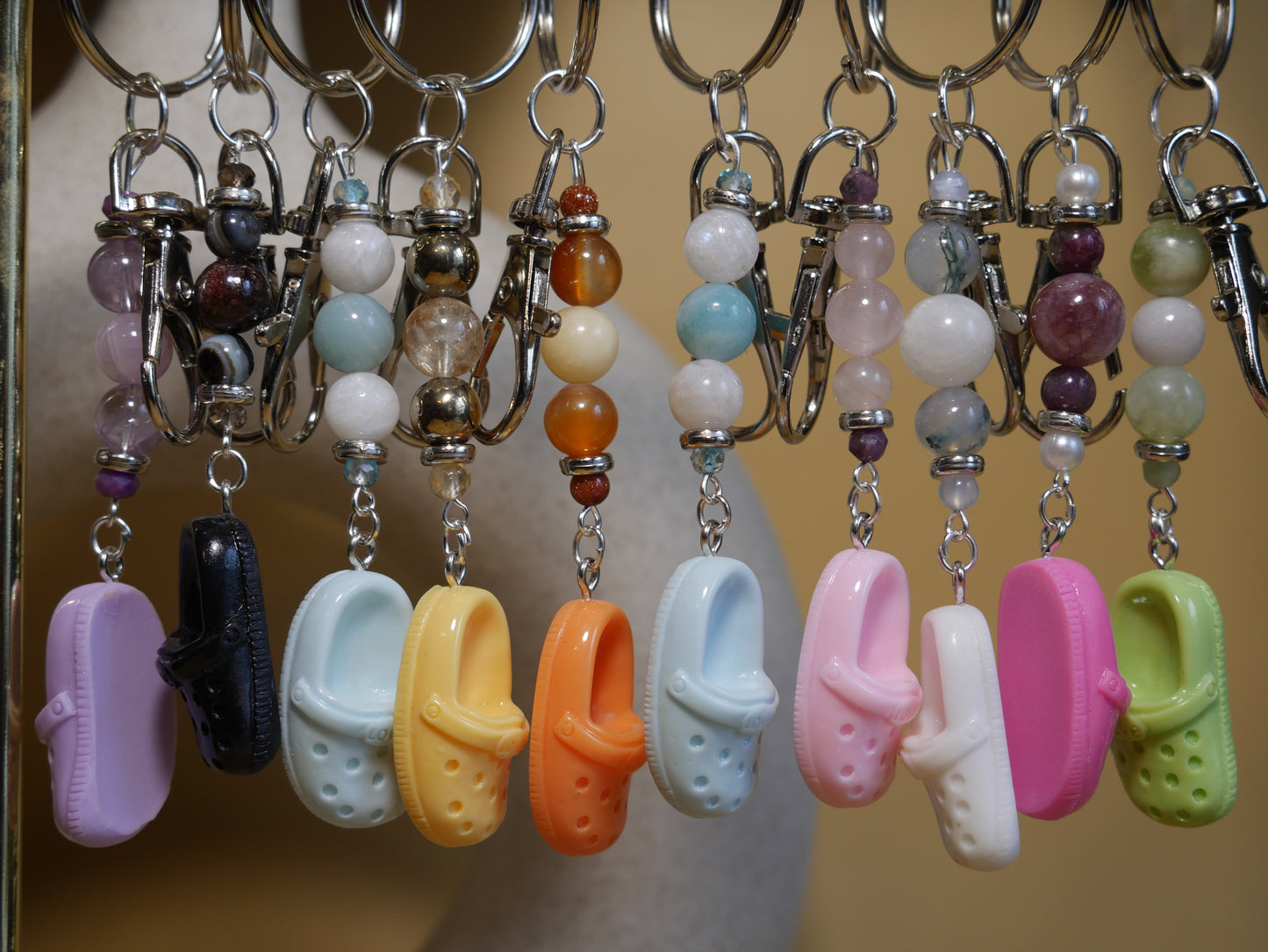 Croc Crystal Keychain