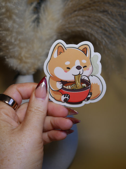 Shiba Noodles Sticker