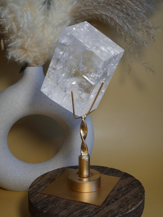 Optical Calcite on Stand #1
