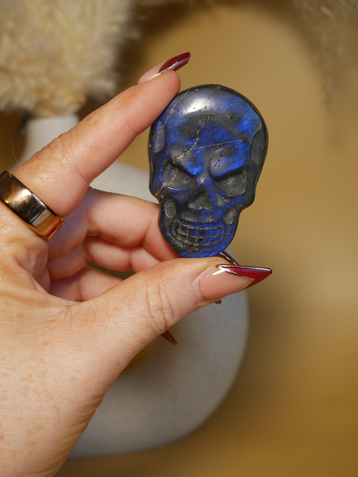 Labradorite Skull #4