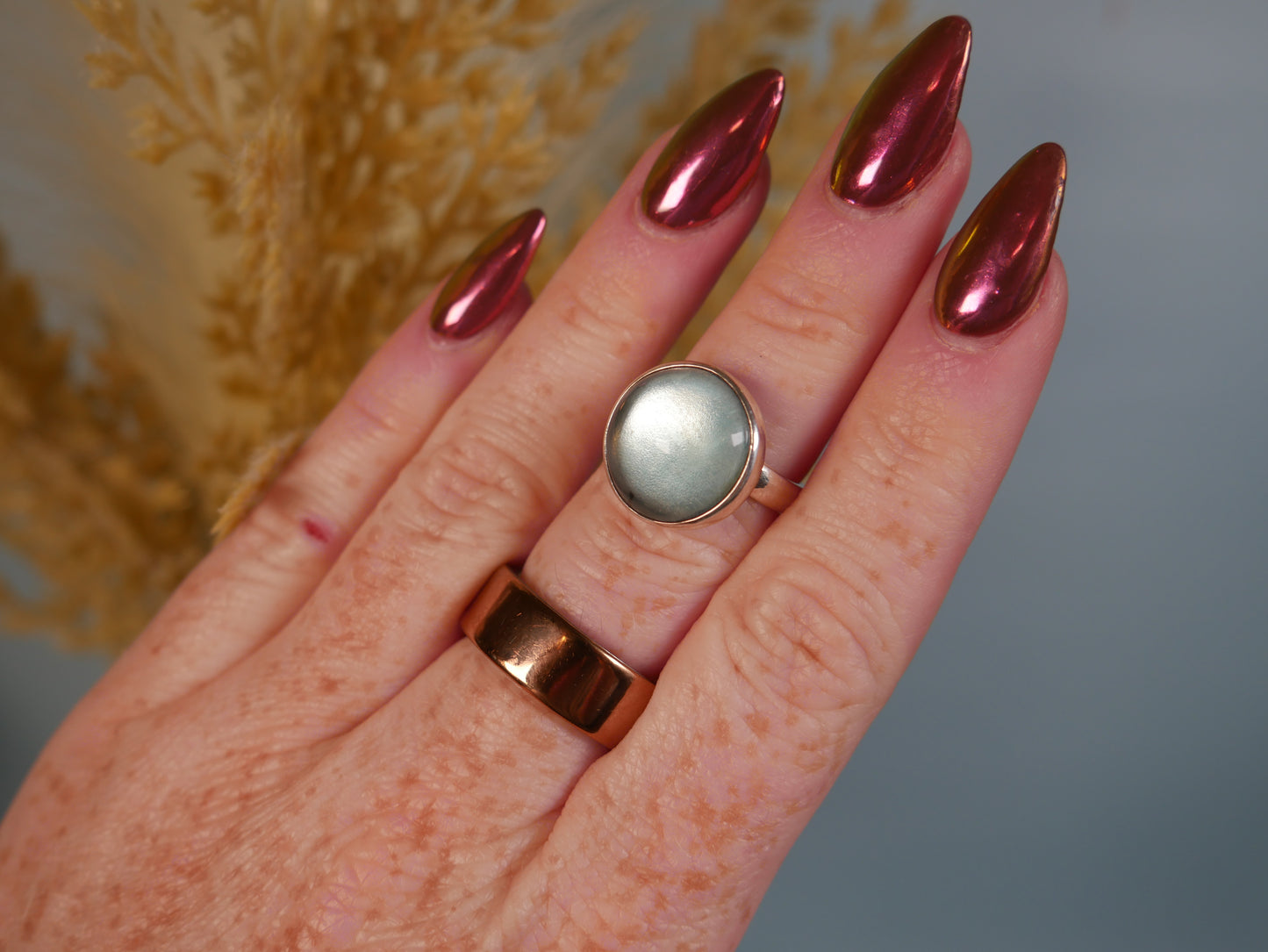 Fluorite Adjustable Ring