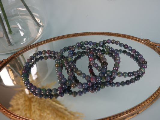 Ruby in Kyanite & Fuschite Bracelet