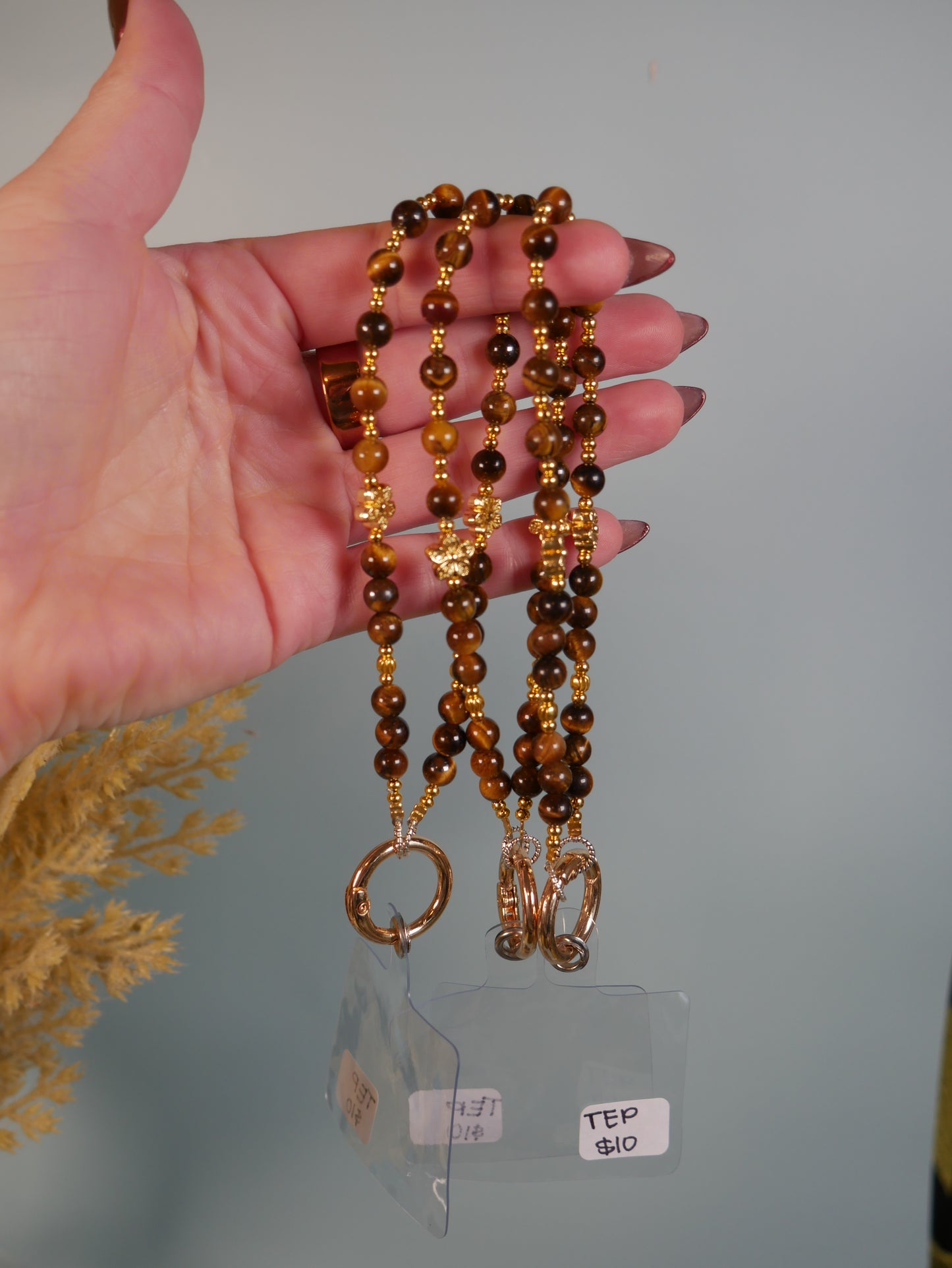 Tiger Eye Phone Chain