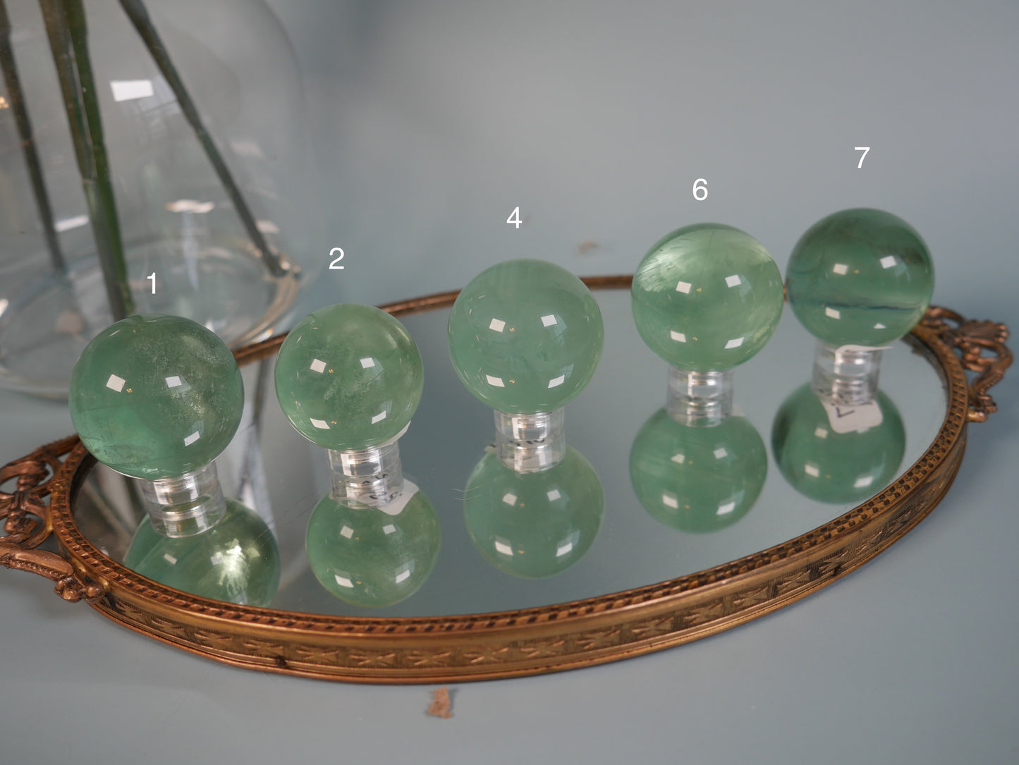 Green Fluorite Mini Sphere [various]