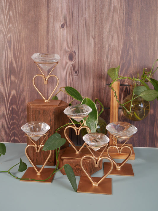 Brazilian Clear Quartz Diamond on Custom Stand [various]