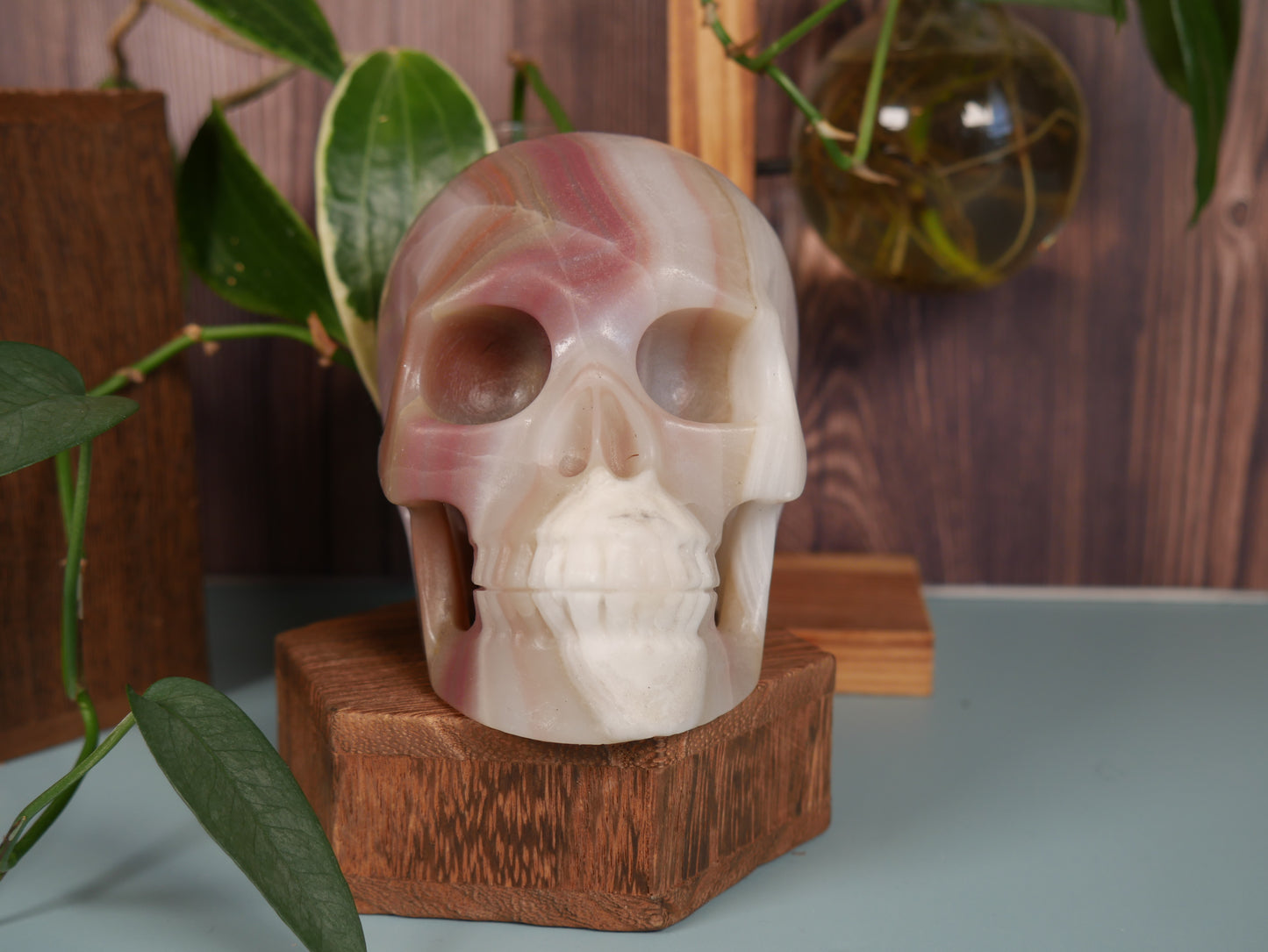 Pink-banded Onyx Skull